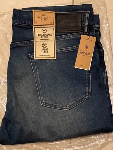Original Polo Ralph Lauren Mens sullivan Slim fit Blue Jeans - Size 36W / 32L price is Negotiable