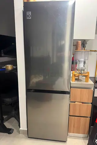 LG Stainless Steel Bottom Freezer Refrigerator - Good Condition