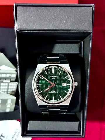 Tissot Prx Powermatic 80-Green waffle dial 40mm -Excellent condition