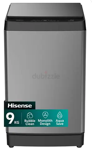 Hisense 9kg Top Load Washing Machine Grey