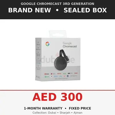 Google Chromecast (3rd Gen) - Brand New Sealed Box