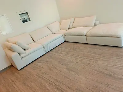 Excellent condition marina home luscious sofa with footstool