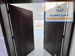 Brand new 1BHK in Al Alia, master room, 2 bathrooms, panoramic view, central AC, AED 33K yearly.