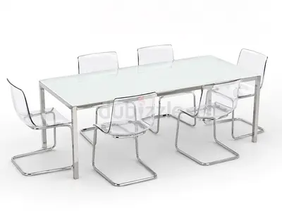 Glass Dining Table Set