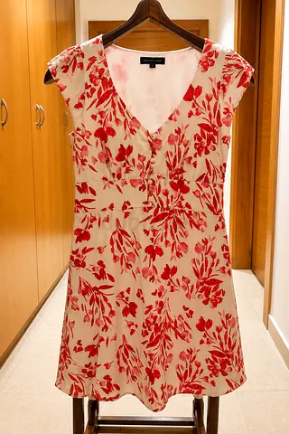 Banana Republic Floral Cotton Dress – Size 10 Excellent