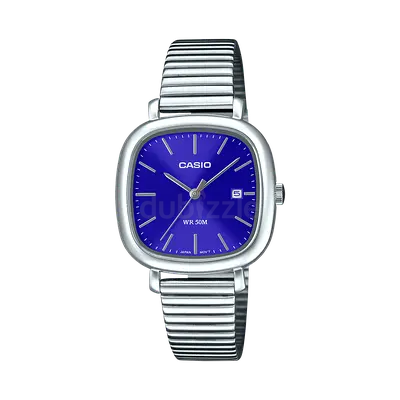 Casio LTP-B166D-2AVDF classic stainless steel women’s watch with blue dial, date, WR50M