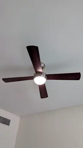 Used 4-Blade Ceiling Fan with Light - Dark Wood Finish