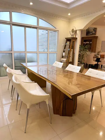 x6 pcs set CASSINA Passion Armchairs dining chairs Italian white cowhide leather