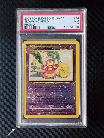 Pokemon Slowking southern islands PSA 7 *chipped slab bottom*