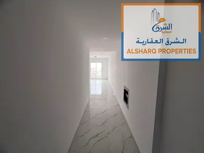 Brand new 1BHK in Al Muweihat, central AC, master room, 2 bathrooms, balcony, spacious, 35K yearly, 4 or 6 payments.