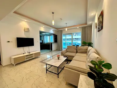 Furnished 1BR Apartment | Opal Tower | Balcony & City Views