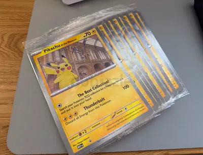 Pikachu at the Museum - London Pokémon TCG Promo Card - Factory Sealed