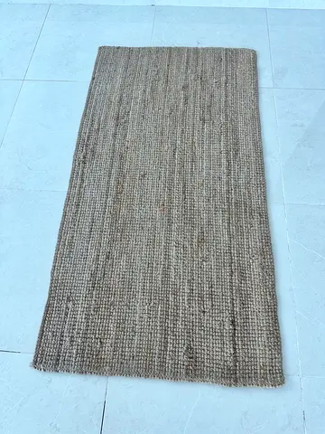 Natural jute runner rug - 80x200 cm