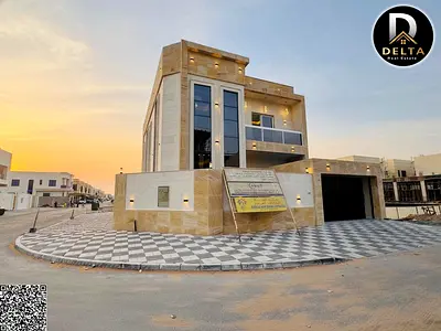 فيلا زواية طابقين وروف للبيع ف الياسمين – عجمان | 5 غرف ماستر | تملك حر