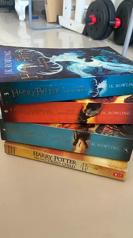 Set of Harry Potter Books and Percy Jackson Books