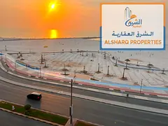 Two-bedroom apartment with a living room and excellent views of Ajman Corniche, including a master b