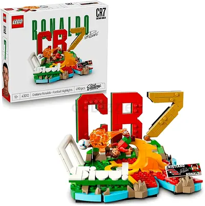 LEGO Icons Cristiano Ronaldo CR7 Football Highlights 43012 - 490pcs, New/Sealed