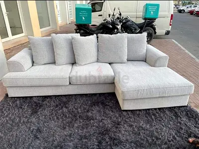 The One Kingston L Shape sofa Gray Excellent Condition