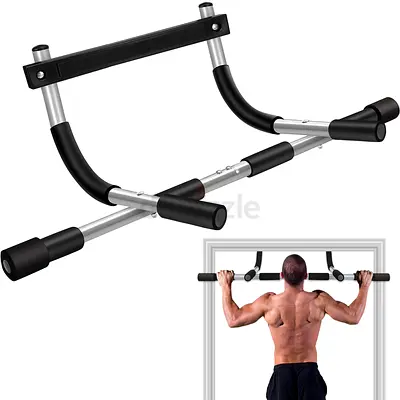 Door Frame Pull-Up Bar with Multiple Grip Positions