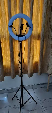 Ring Light with Tripod and Phone Holder - Good Working Condition