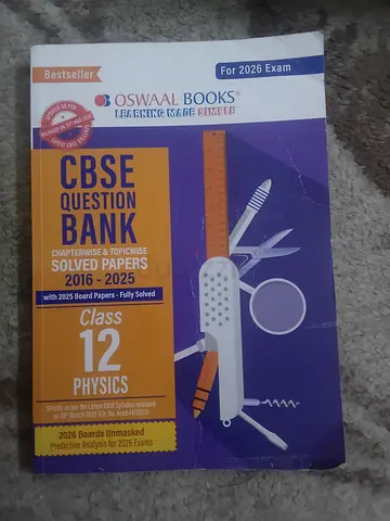 CBSE Question Bank Class 12 Physics (Oswaal)