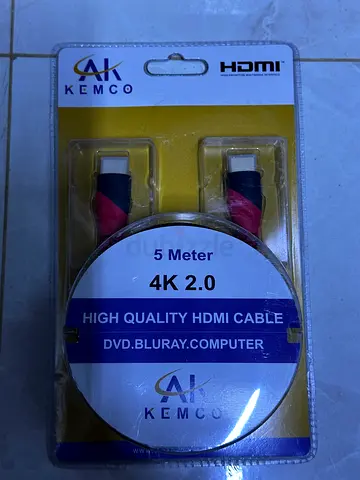 Kemco 5m 4K HDMI Cable - High Quality, Sealed Pack