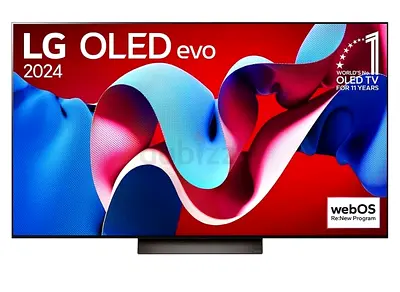 LG 77 Inch OLED evo C4 Smart 4K TV AI Magic remote Dolby Vision webOS24 Black