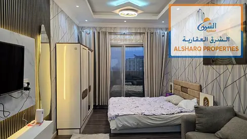 استديو مفروش بإطلالة بانورامية في جاردن سيتي موقف سيارات سهل المخرج لدبي والشارقة