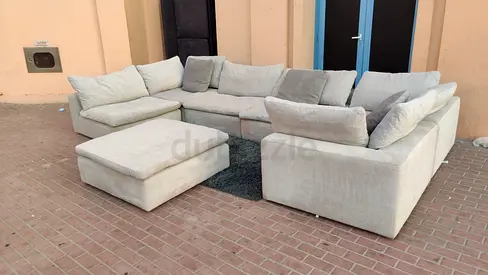 Living room Pan Home Corner U Shape Sofa without footstool Great Condition