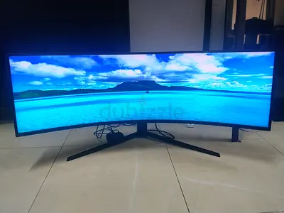 The Samsung Odyssey Neo G9 (49-inch) is a premium, super ultra-wide 32:9 curved gaming monitor featu