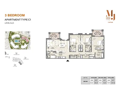 Park Views | Maids Room | Exclusive | Corner Unit