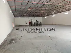 A prime warehouse available for annual rent in the Emirate of Umm Al Quwain, suitable for all types 
