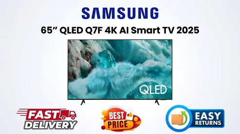 Samsung QLED TV Abu Dhabi - 65 Inch Q7F 2025 - Like New, Original Box - FREE DELIVERY, WARRANTY