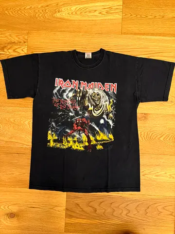 Iron Maiden Fruit of the Loom Black Crew Neck T-Shirt - Size M