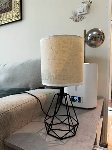 Modern black and beige lamp from home box for sale