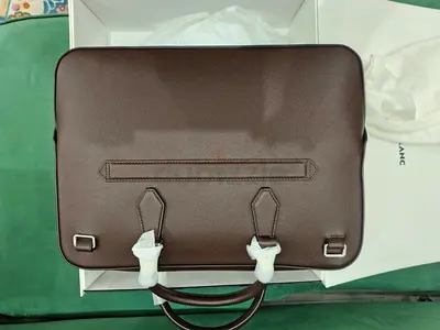 Brown Leather Briefcase / Laptop Bag - Good Condition