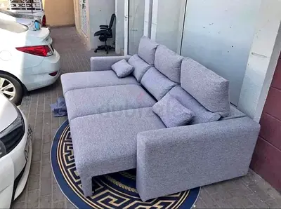 Ikea Eskilstuna L shape sofa bed with storage