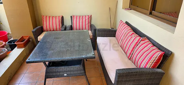 Outdoor Furniture Set – Sofa + 2 Armchairs + Table for Sale