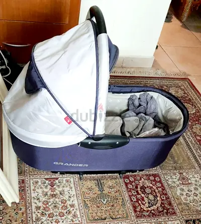 Grander Baby Carrycot / Bassinet with Canopy. New. Never Used. AED 240 Only.