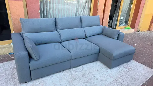 Ikea Eskilstuna L shape sofa bed with storage
