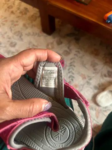 Pink children's sandals - size visible, gently used