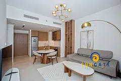 furnished , equipped kitchen , higher floor