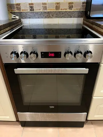 Beko Stainless Steel Electric Range with Ceramic Hob - Good Condition