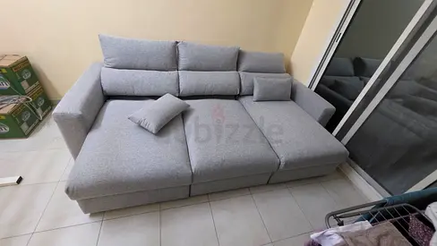 Ikea Eskilstuna L shape sofa bed with storage