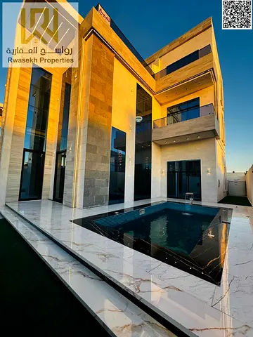 Luxury corner Villa for Sale in Al Helio 2 | 6 master BR | Private Pool | Panoramic Elevator | Registration & AC Included