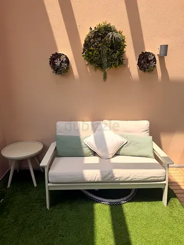 Outdoor 2-Seater Garden Bench Sofa with dust and water resistant Cushions — Wall decorations