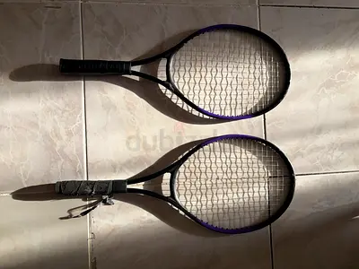 Used tennis rackets