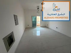 A one-bedroom apartment with a living room, new finishes, two bathrooms, and a balcony is available