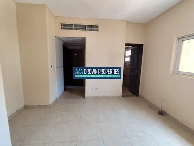 Separate kitchen studio flat available with central Ac only for family in al mujhrah sahrjah