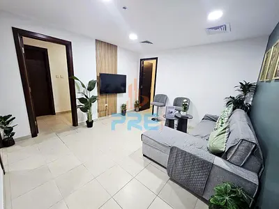 Furnished Large 1bhk Converted to 2 bedrooms | Closed Kitchen | High Floor